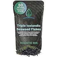 Vista 8 de Holistic Bin Wakame - Copos de algas marinas, Wakame atlántico capturado en la naturaleza para sopa de miso, ramen, ensalada de algas marinas
