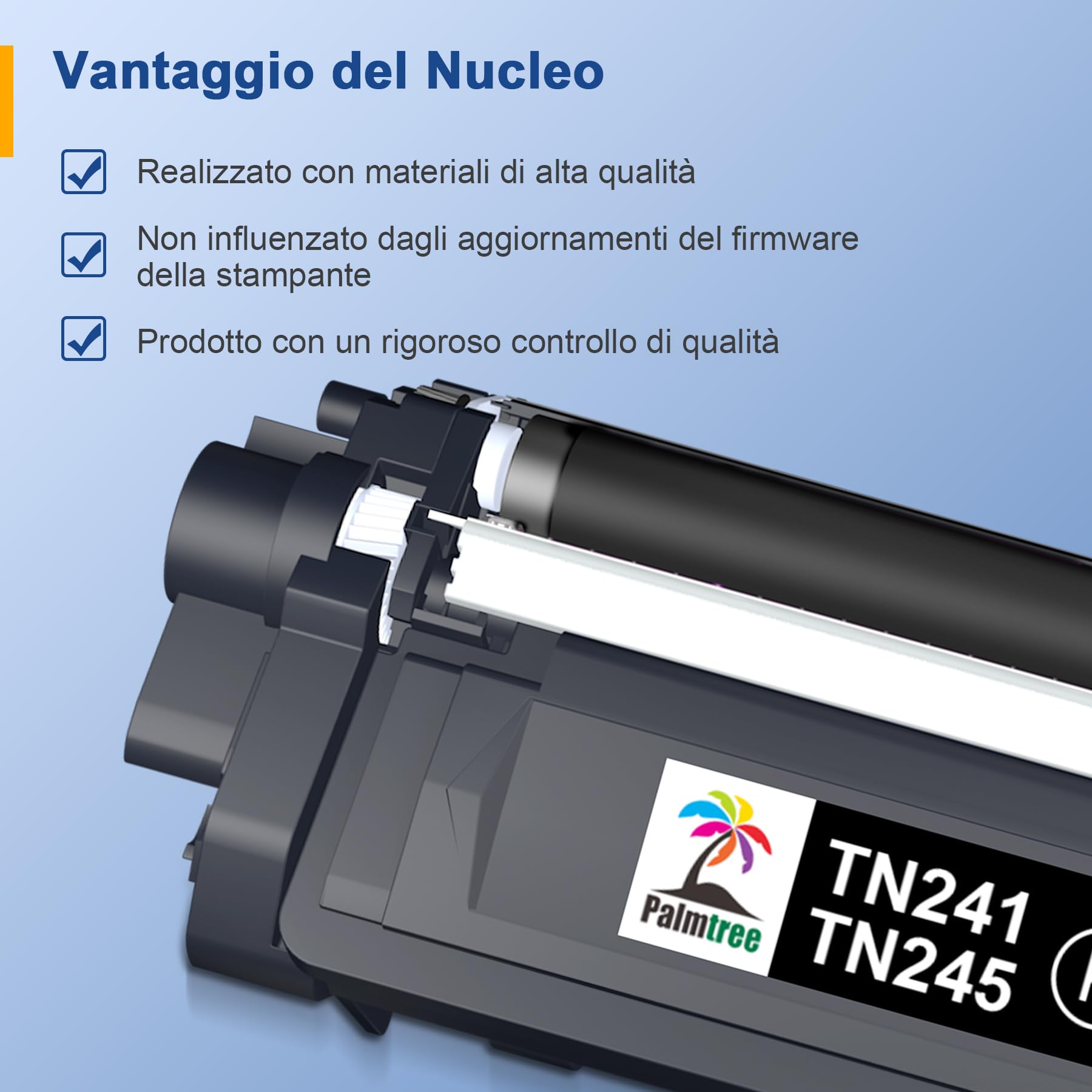 Palmtree TN241 TN245 Toner Compatibile per Brother TN-241 TN-245 per Brother MFC 9332CDW Toner DCP 9022CDW MFC-9142CDN HL-3142CW DCP-9022CDW MFC-9332CDW DCP-9020CDW HL-3152CDW HL-3140CW (5-Pack)