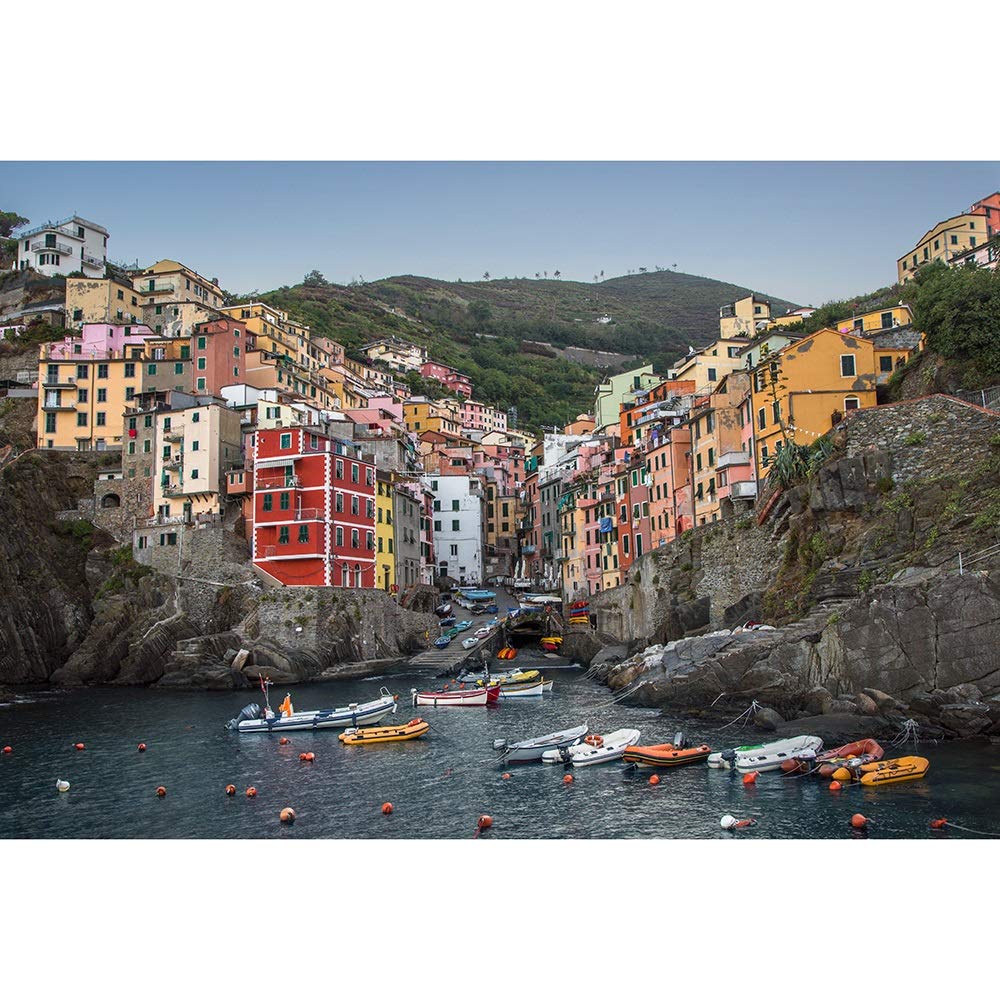 Puzzle Cinque Terre Italy Adults Wooden Jigsaw Riomaggiore Landscape Educational Game Toys Gift Home Decoration 500/1000/2000/3000/5000/6000 Pieces 0331 (Color : 2000 Pieces)