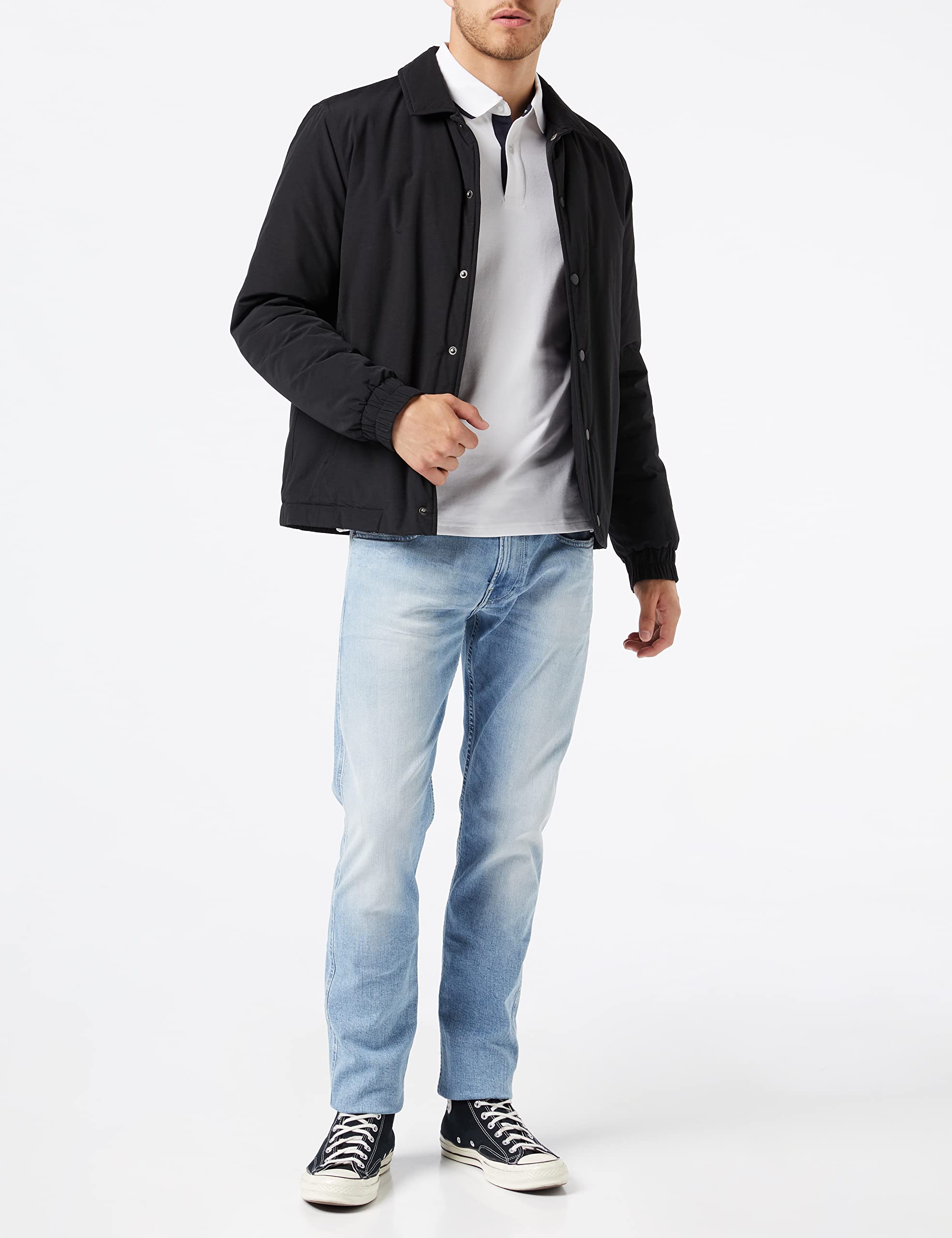 Polo Homme Schott Ref 56519 Blanc - Blanc