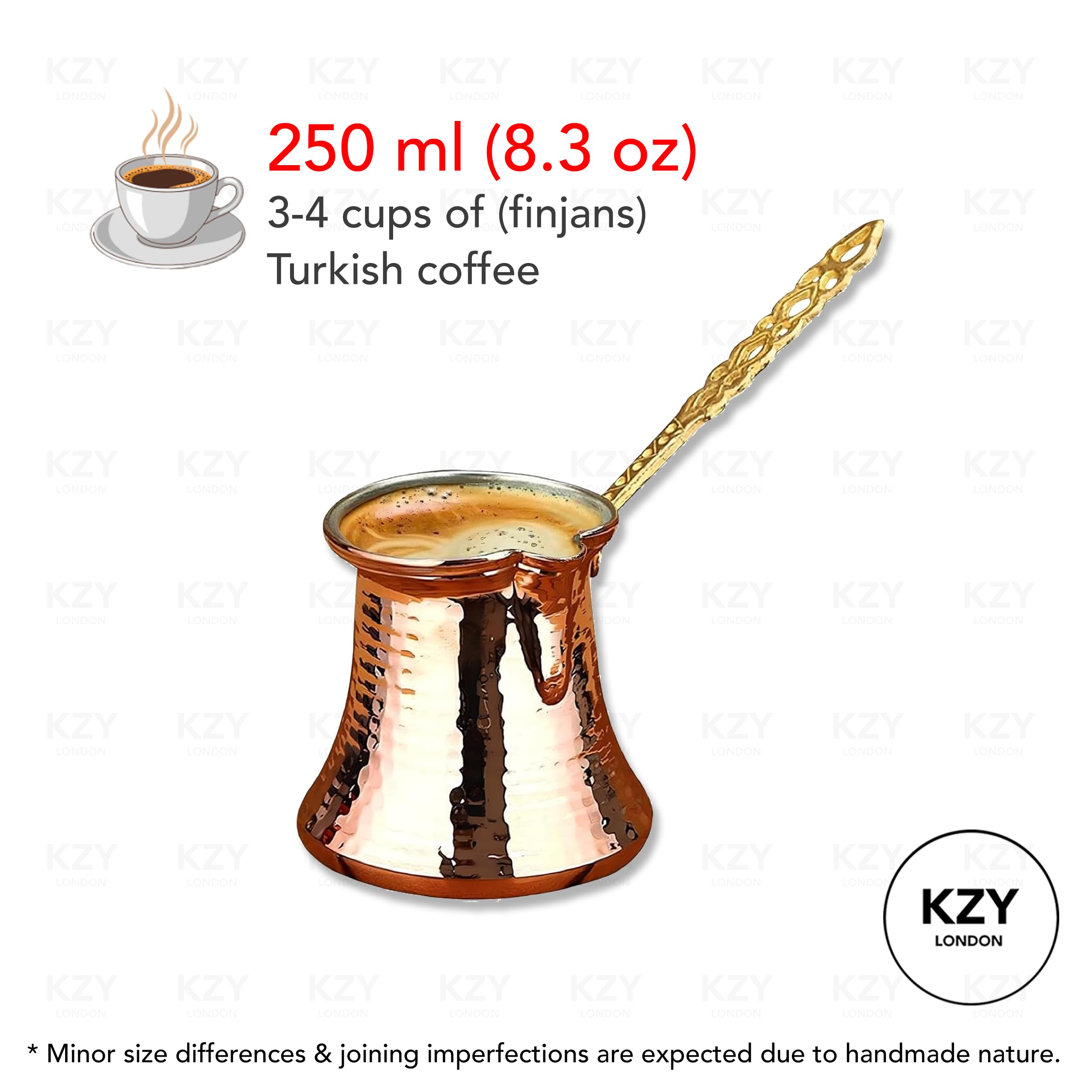 Cafetière Turque En Acier Inoxydable 180 Ml - Poignée Anti-Brûlure - Pour Café, Lait, Chocolat - 10
