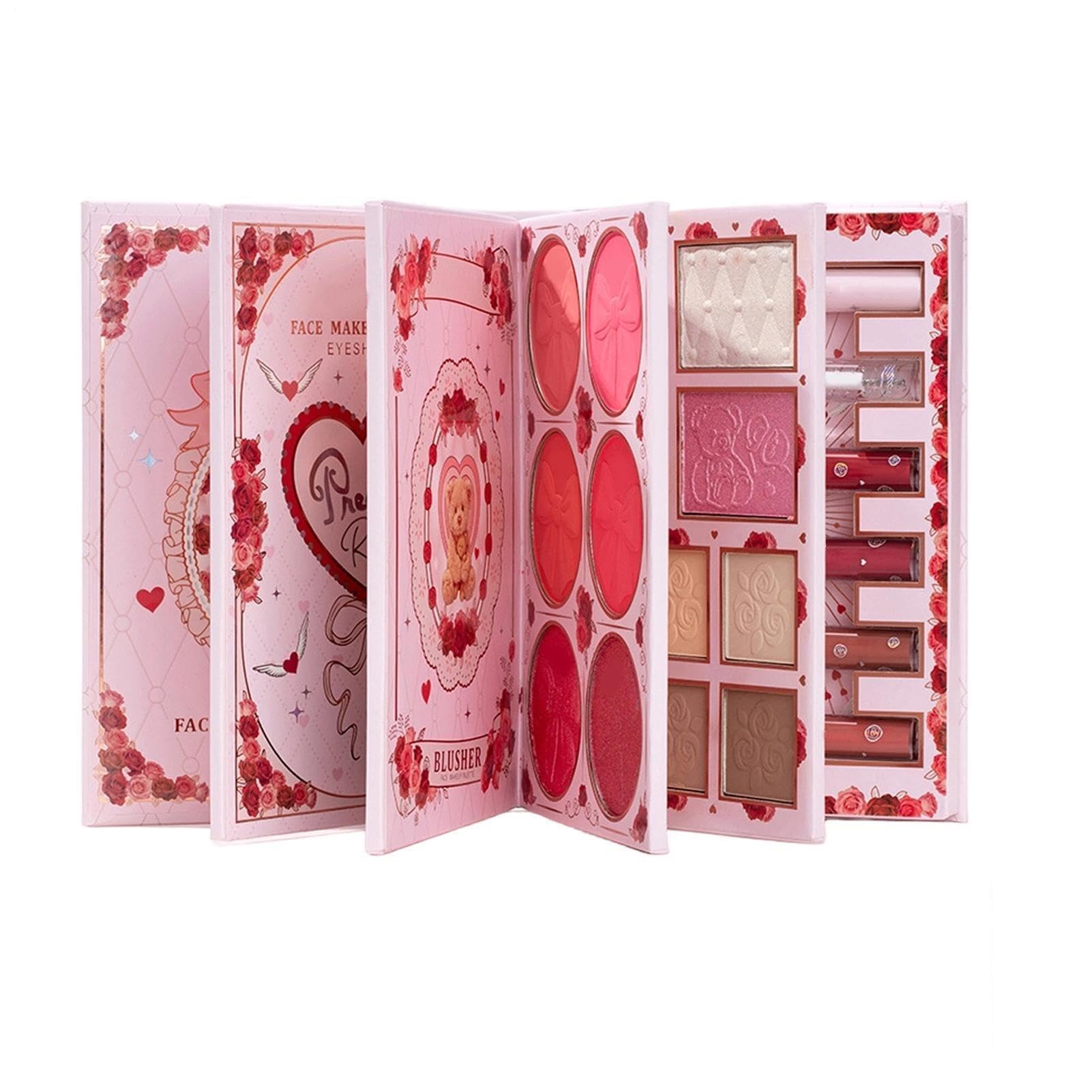 Make-up Buch Palette Mit Rouge und Highlighter