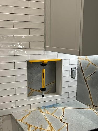 Miniatura 3 de Soporte patentado de nicho de azulejos PLANUM - Kit de herramientas de azulejos de nicho de ducha para remodelación y construcción del hogar |