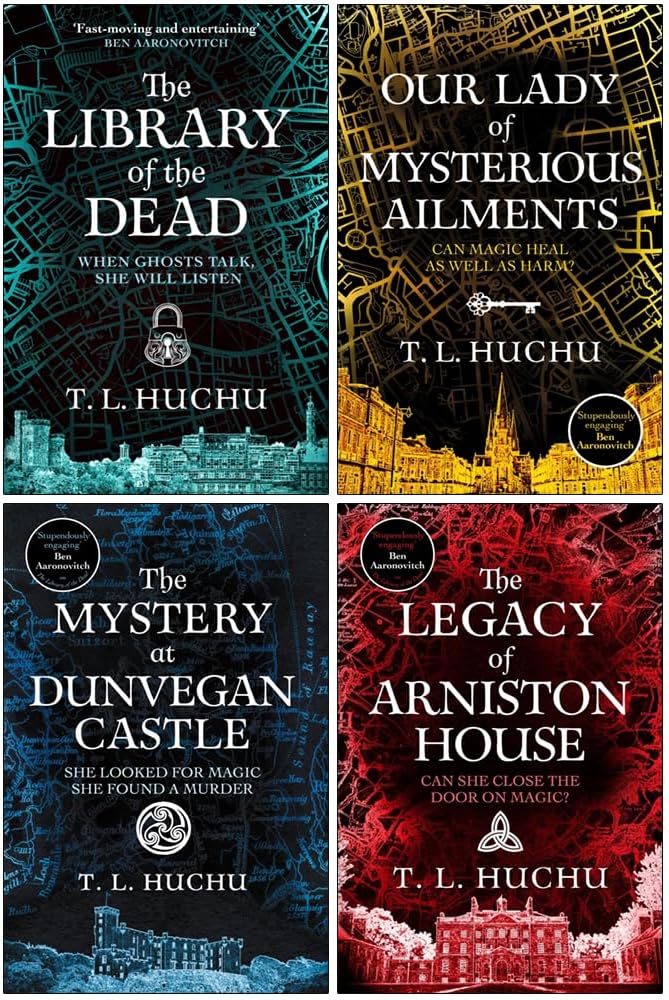 Edinburgh Nights Series 4 Books Collection Set By T. L. Huchu (The Library of the Dead, Our Lady of Mysterious Ailments, The Mystery at Dunvegan Castle & The Legacy of Arniston House)