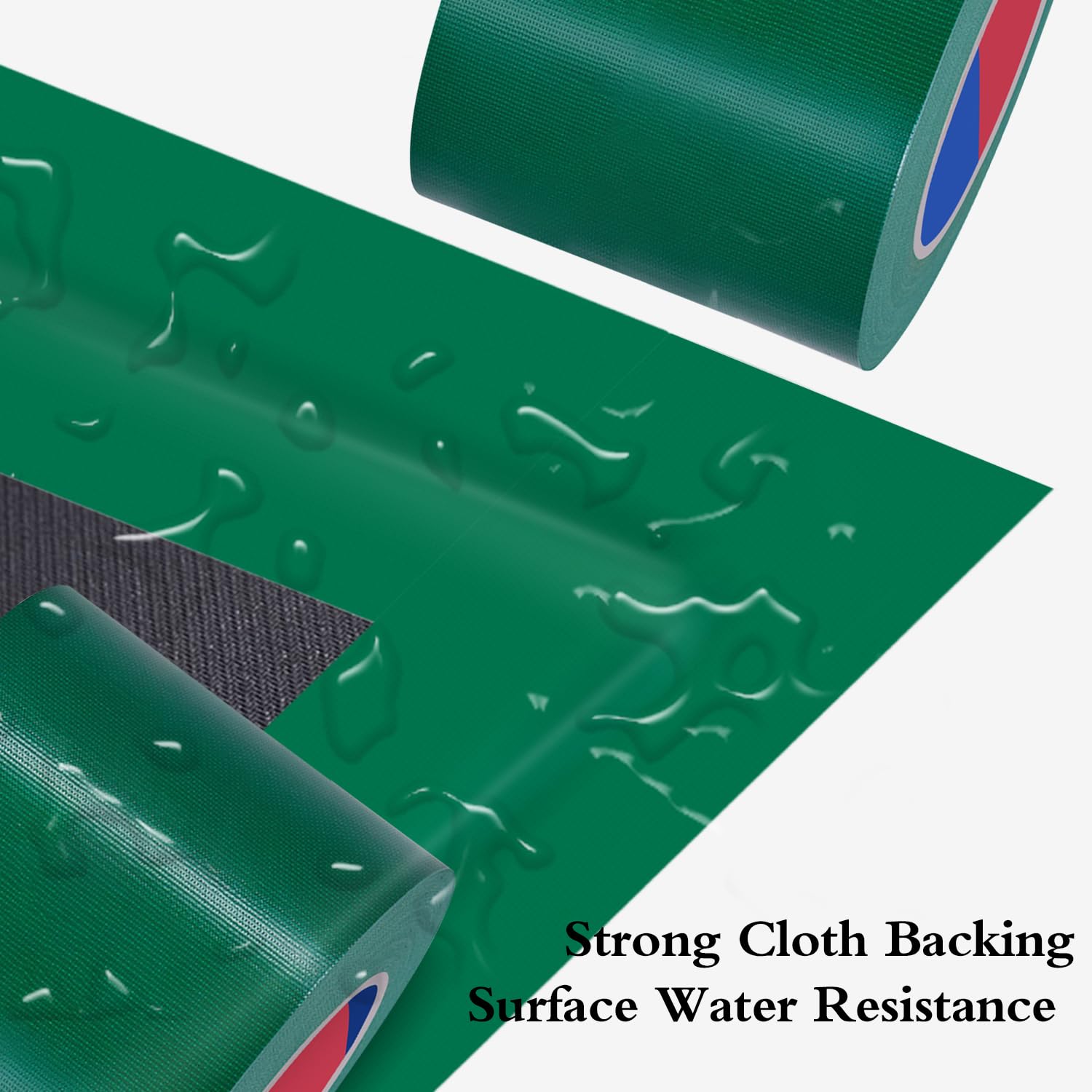 Ruban adhésif blindé ultra fort, 50 m x 10 cm, Ruban de réparation imperméable pour réparations, bricolage, artisanat, intérieur et extérieur, Duct Tape (Vert)