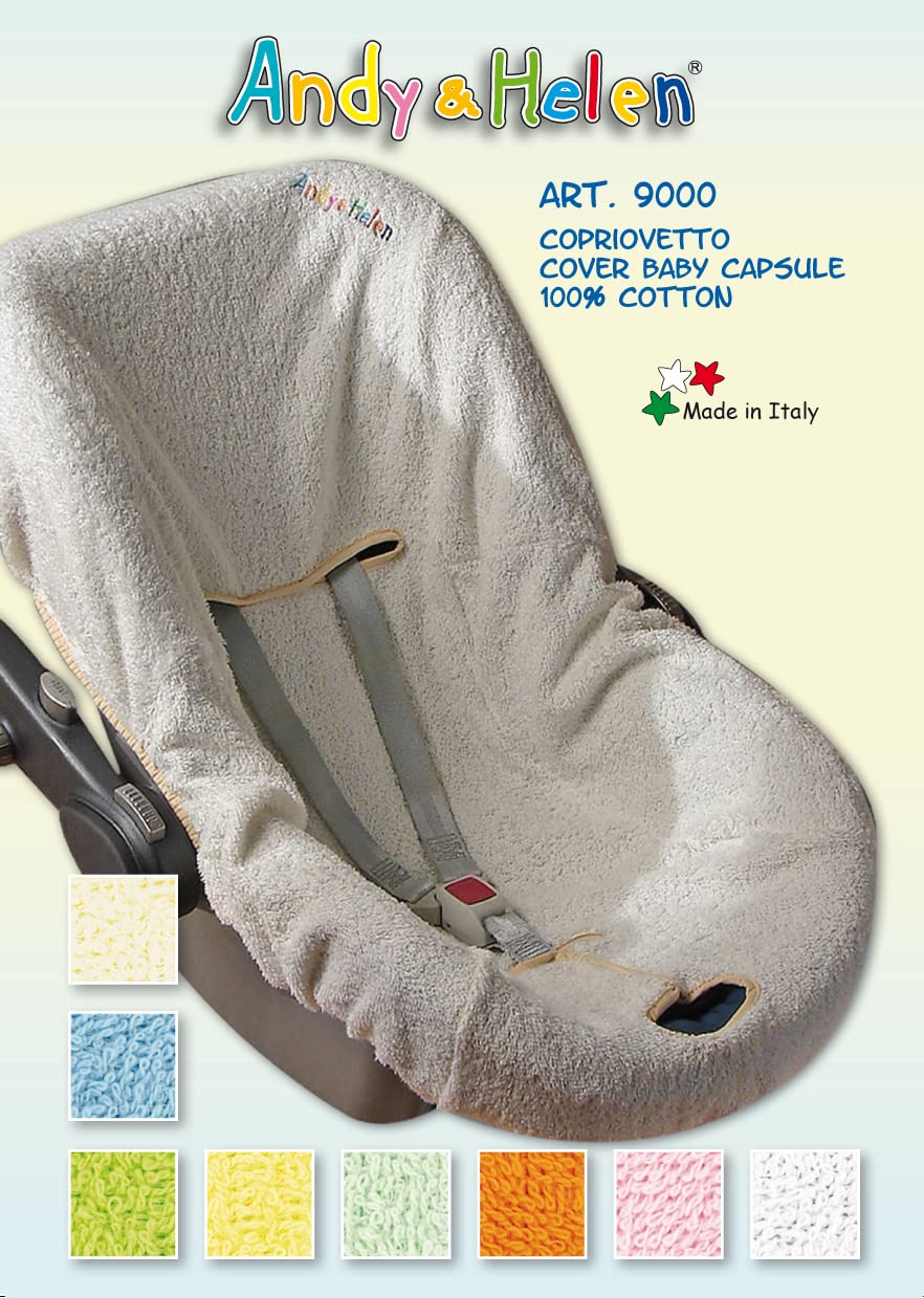 ANDY & HELEN Baby Car Seat Cover in Sponge, Practical and Comfortable to Fit with Elasticated Corners - Fits All Standard Size Baby Car Seats - Pink