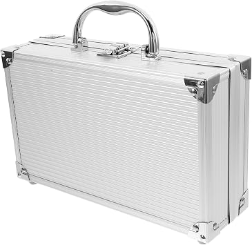 LIFKOME Portable Tool Box Storage Case Aluminum Alloy Organizer Easy to Carry Toolbox for Travel