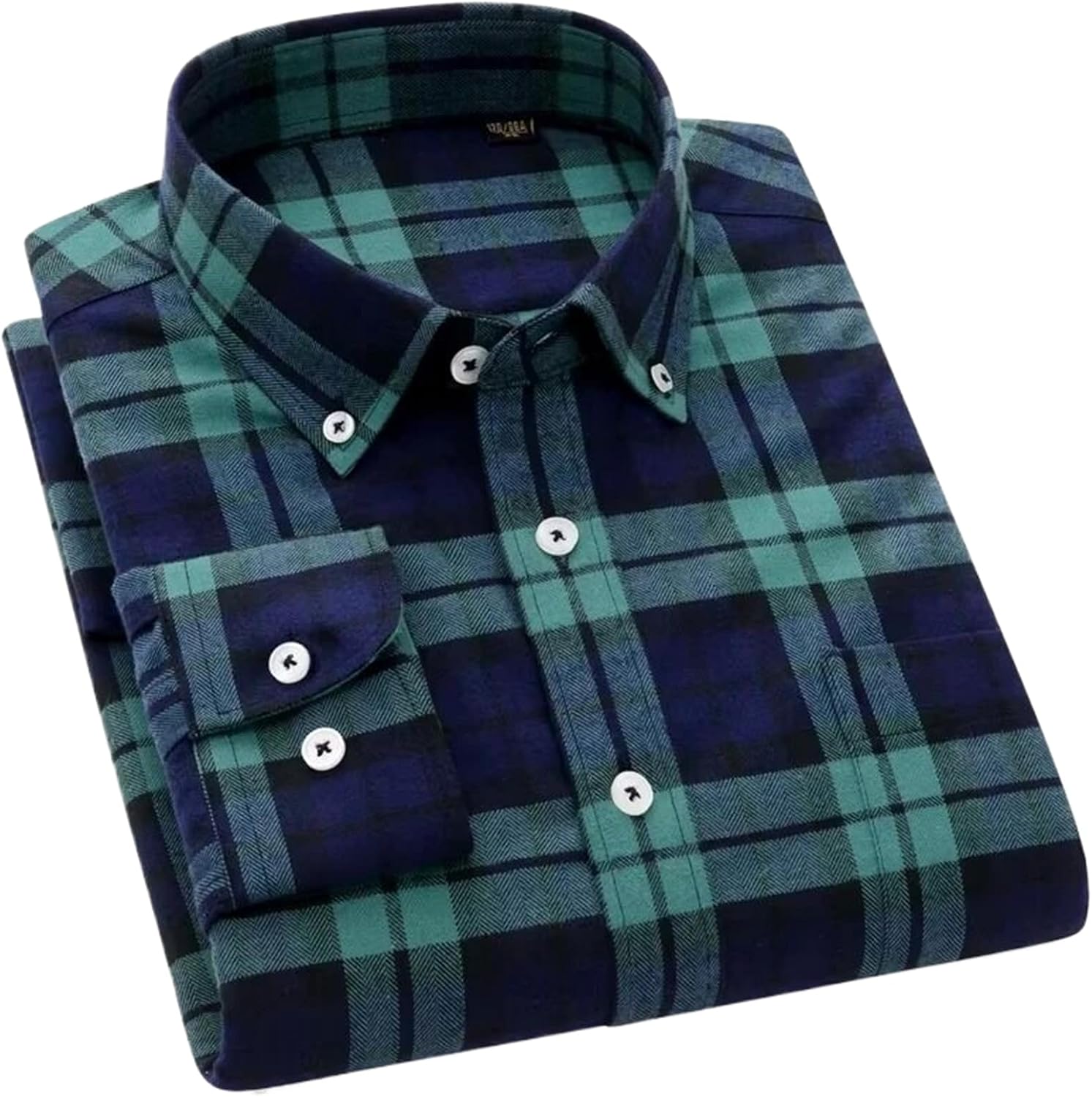 Cotton Shirts for Men Slim Fit Formal Plain Shirt Soft Casual Business Tops