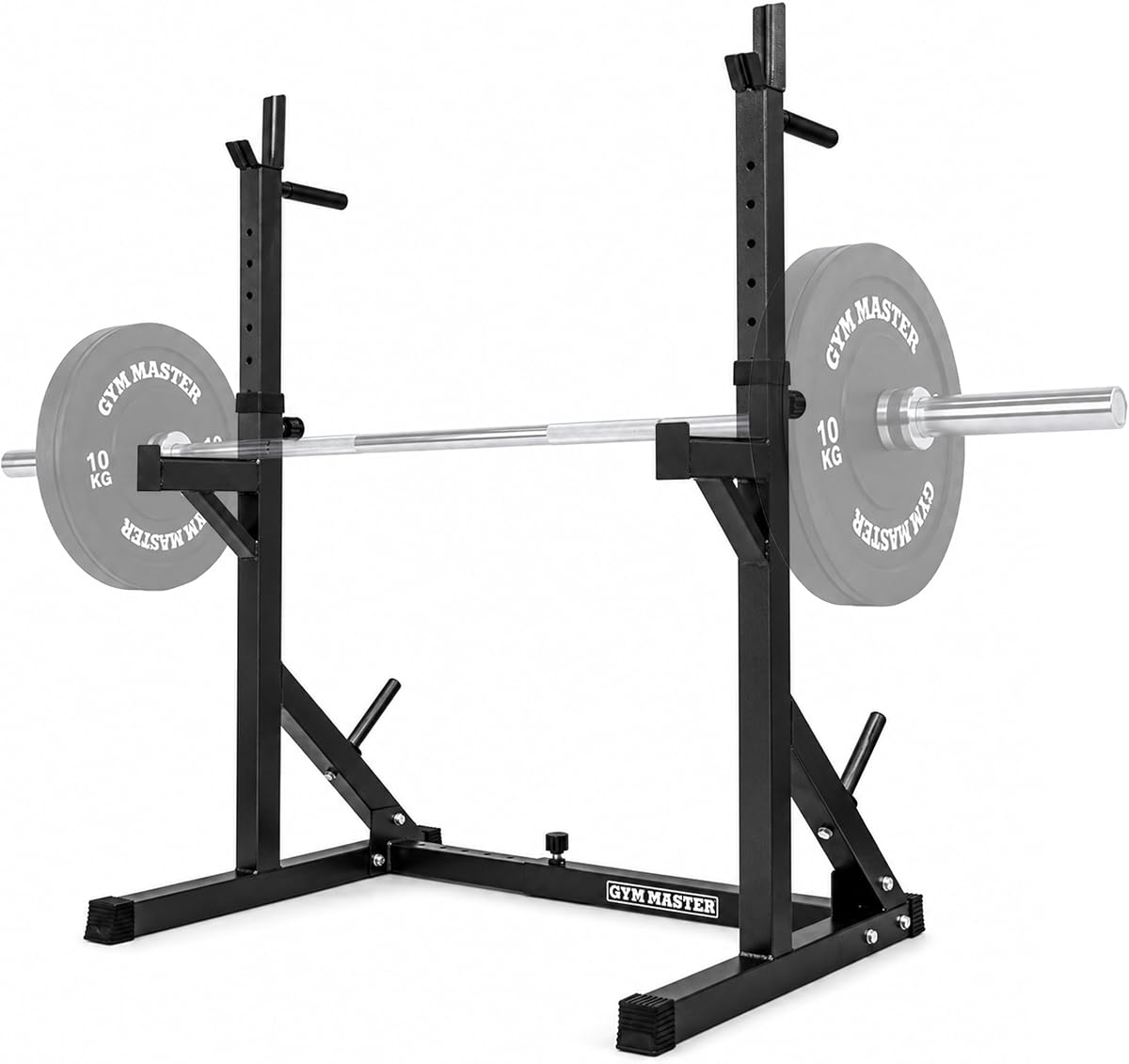 GYM MASTER Squat Rack and Bench Press Stand with Barbell Holder