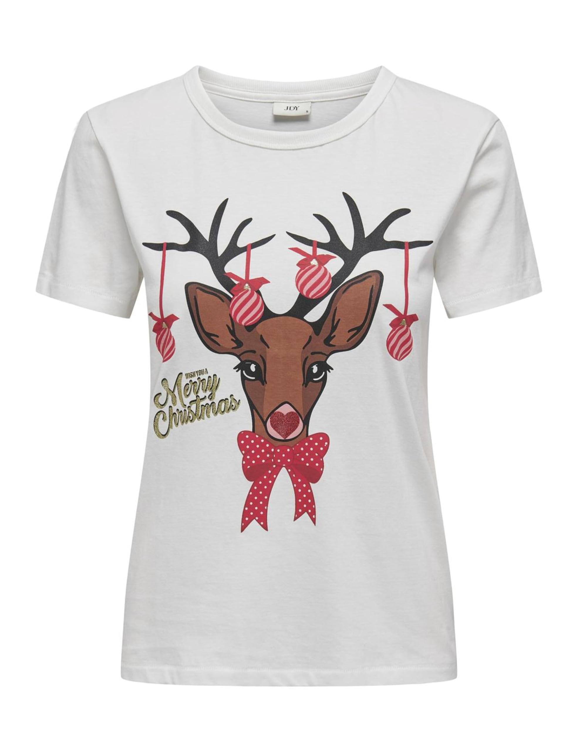 JDY Damen Jdymichigan Life S/S Xmas Top JRS Atk Jdymichigan Life S/S Xmas Top JRS Atk (1er Pack)