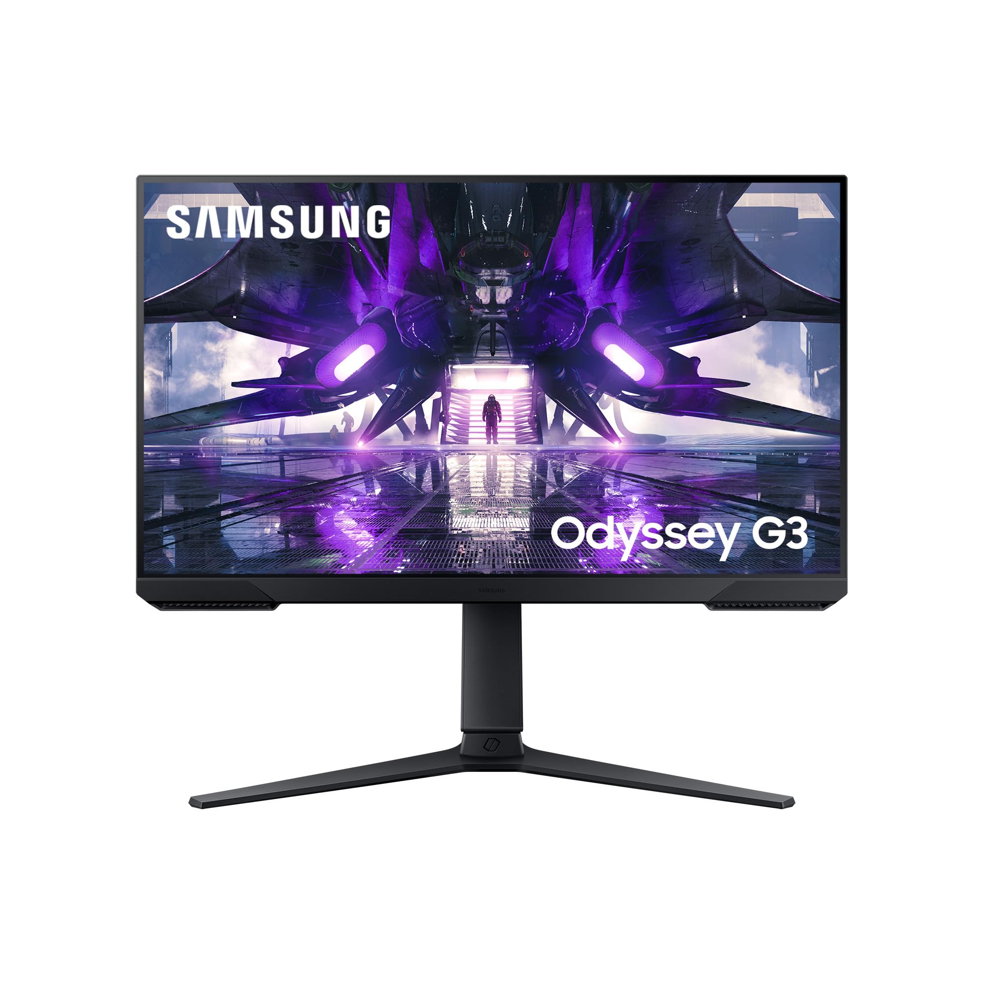 Samsung Monitor Gaming Odyssey G3 (S24AG302), Flat, 24", 1920x1080 (Full HD), VA, 144 Hz, 1 ms, FreeSync Premium, HDMI, Display Port, Ingresso Audio, HAS, Pivot, Flicker Free, Eye Saver Mode