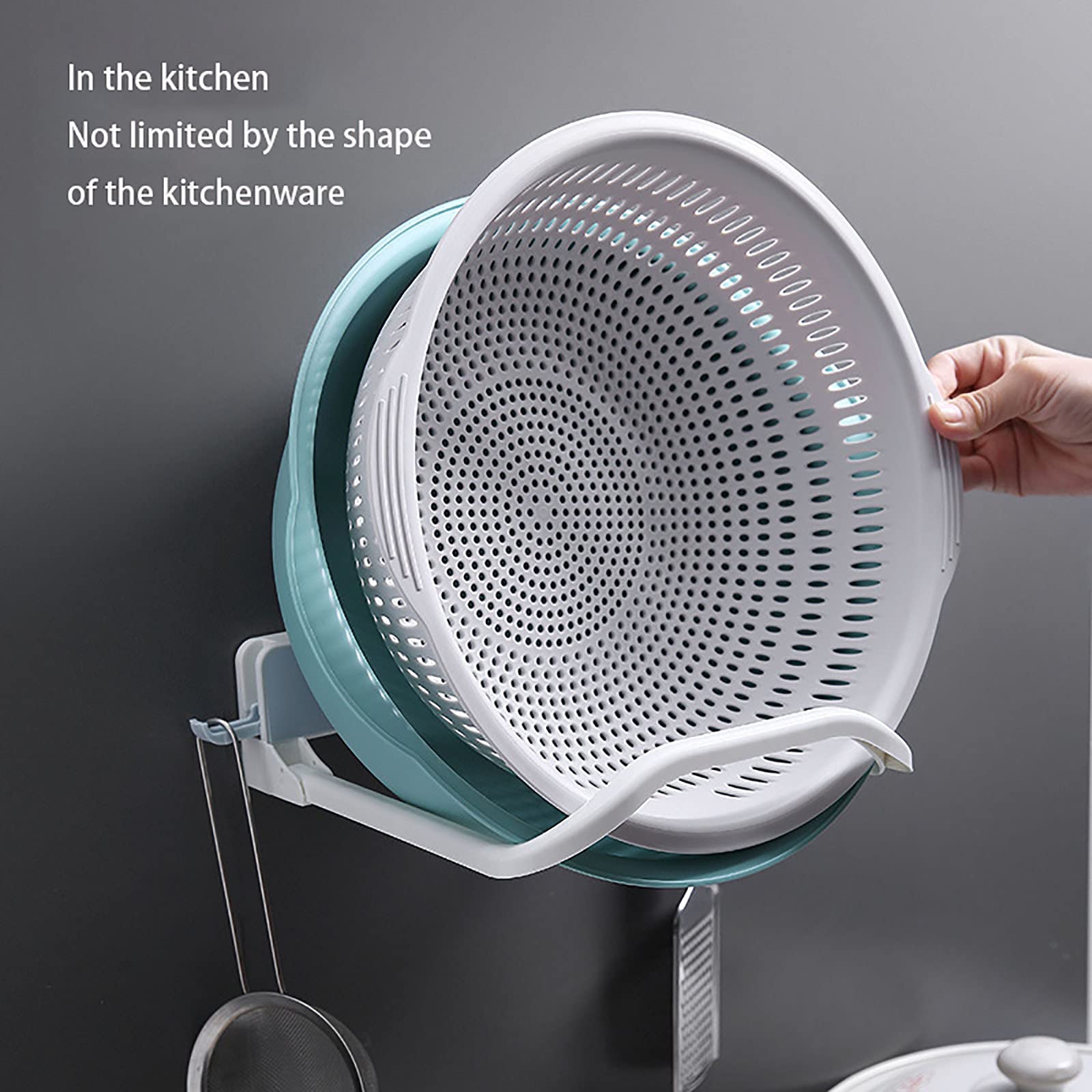 estantes de baño exquisitos Estante de Almacenamiento de baño Estante de baño montado en la Pared Colgador de Lavabo de baño Plegable instalación de perforación Libre/Gris
