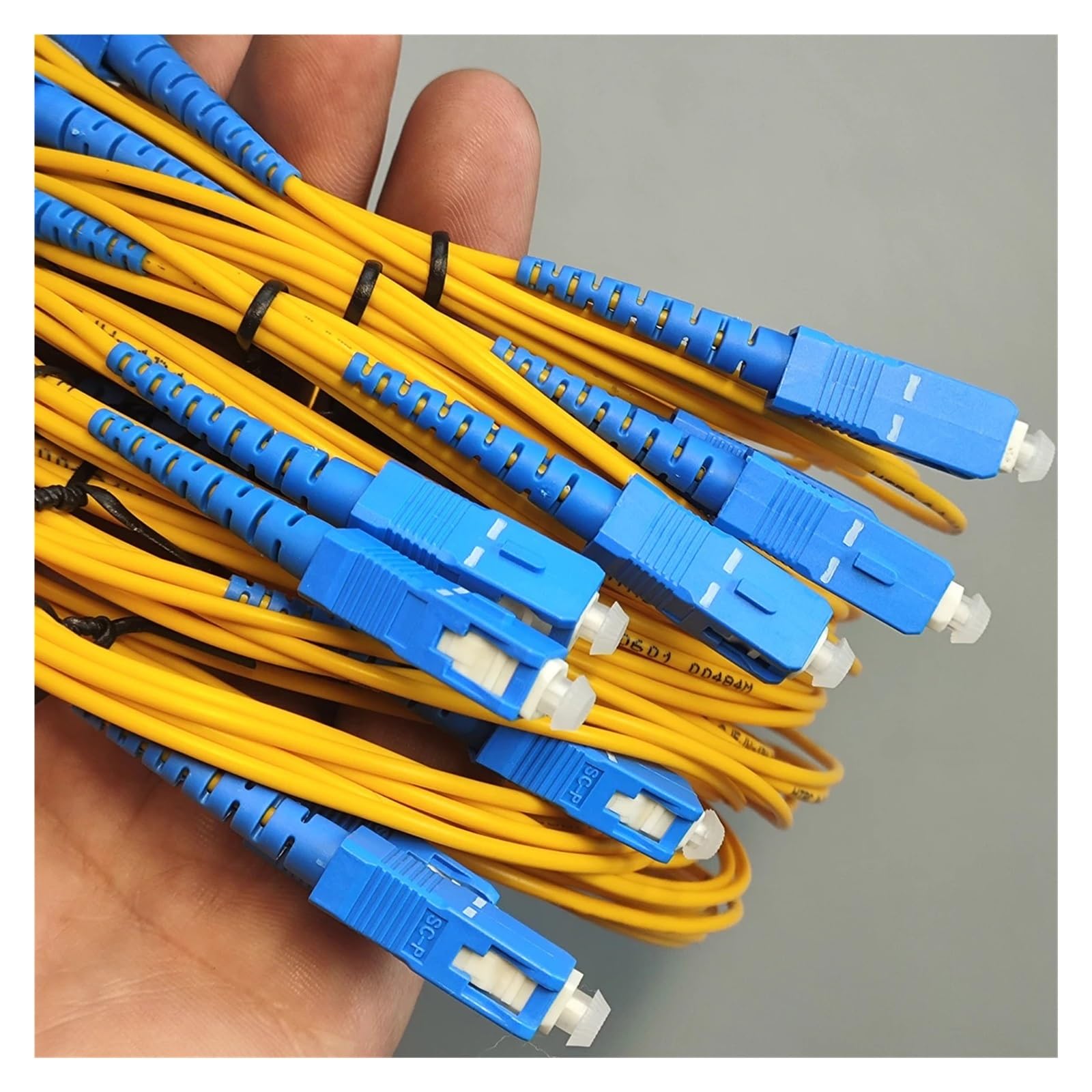 Lot de 10 câbles à fibre optique SC/UPC monomode G652D FTTH 2,0 mm, 300 cm