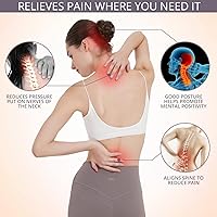 Vista 3 de Corrector de postura de espalda para mujeres: soporte ajustable para la postura del hombro, enderezador de alivio del dolor (Small/Medium)