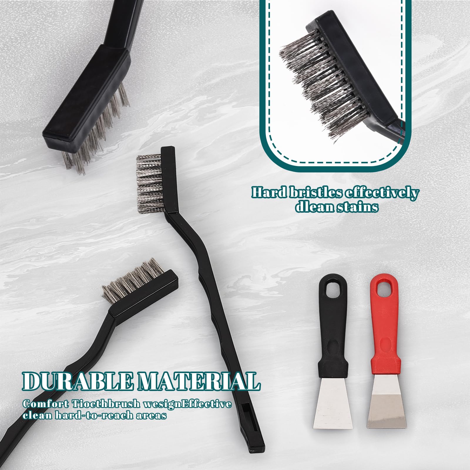 Mini Wire Brush Set - 15 Stainless Steel Brushes -7 Mini Wire Brush Set - 15 Stainless Steel Brushes -7