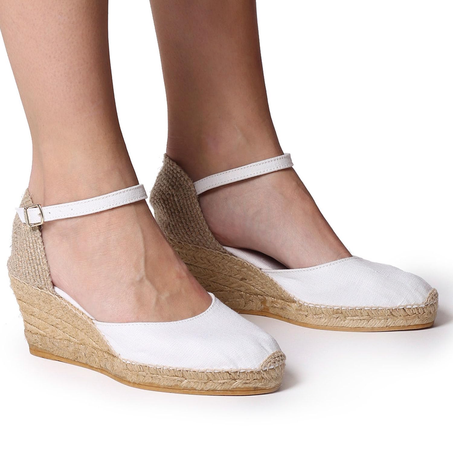 Toni Pons CALDES vegane Damen Keil-Espadrille aus Leinen.