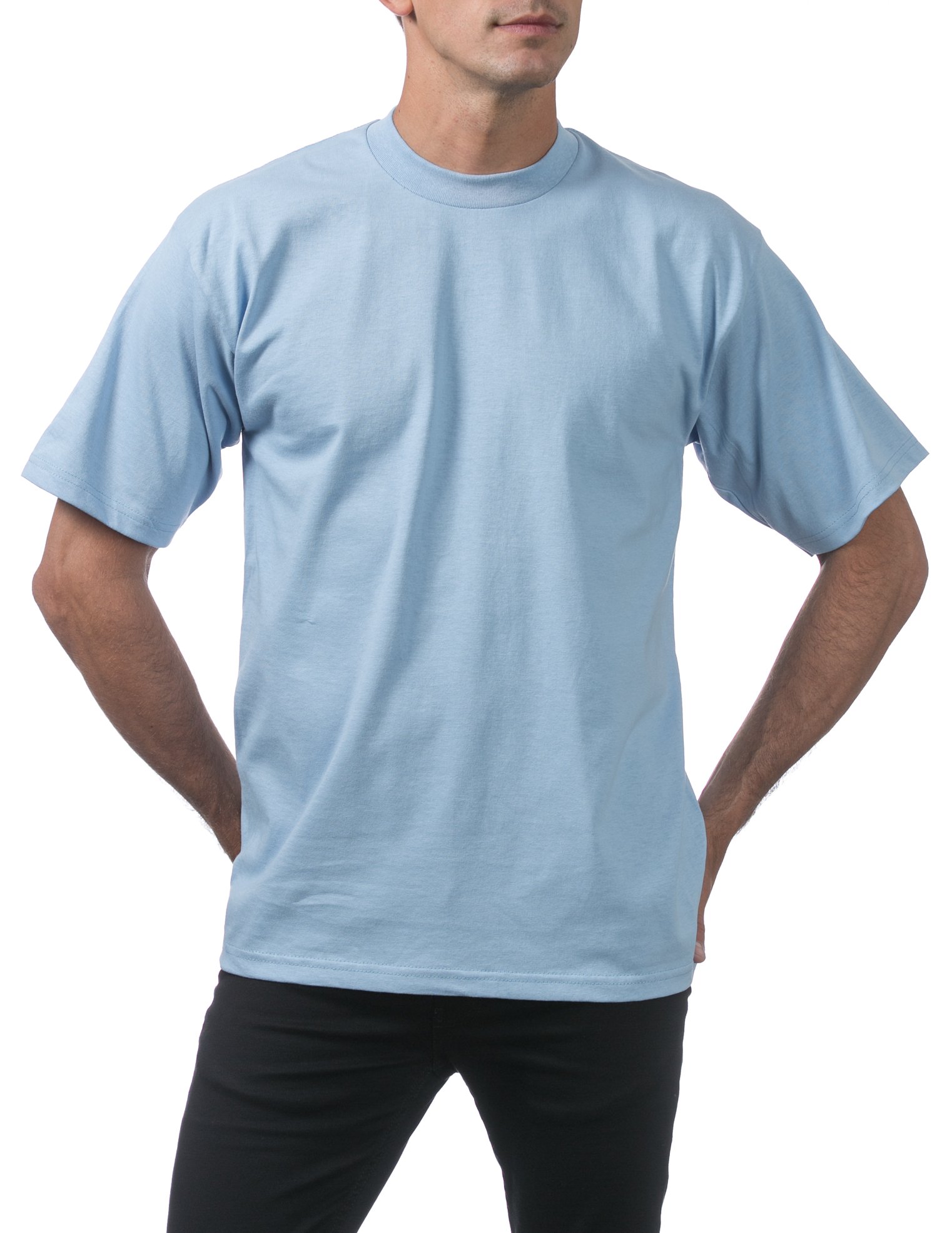 Pro Club Herren 3-Pack Heavyweight Cotton Short Sleeve Crew Neck T-Shirt T-Shirt (3er Pack)