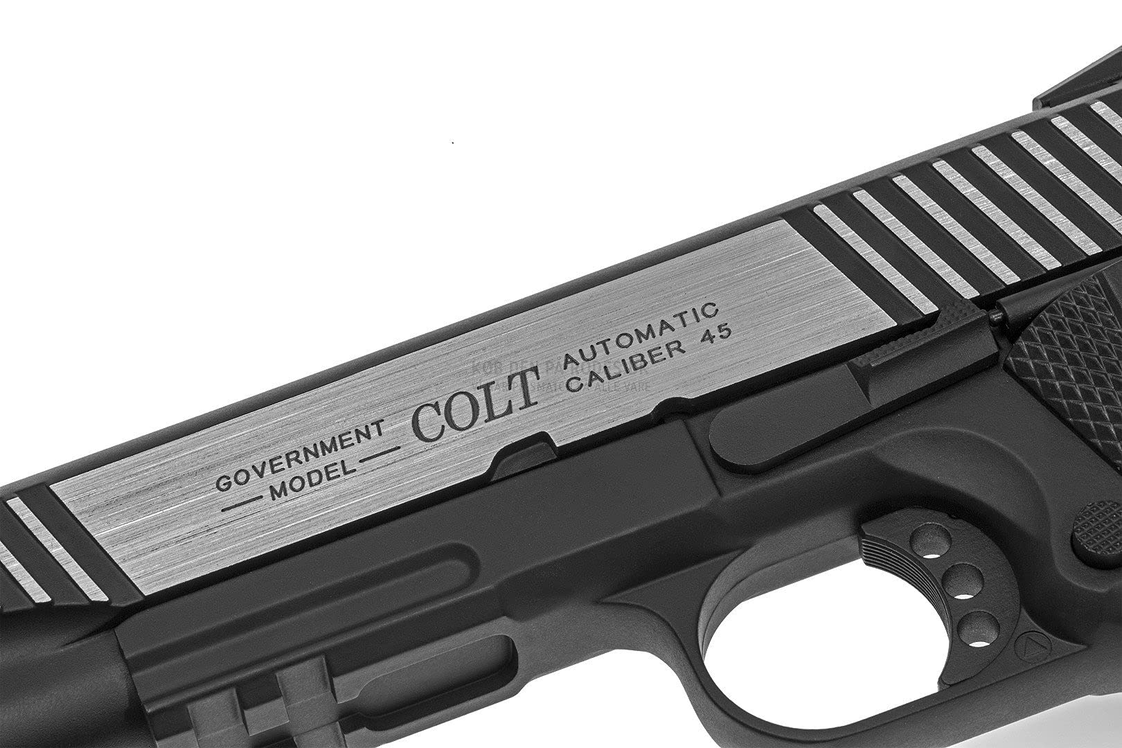 Colt 1911 Rail Gun Bicolor GBB CO2 6mm Pistola Airsoft Calibre 6mm