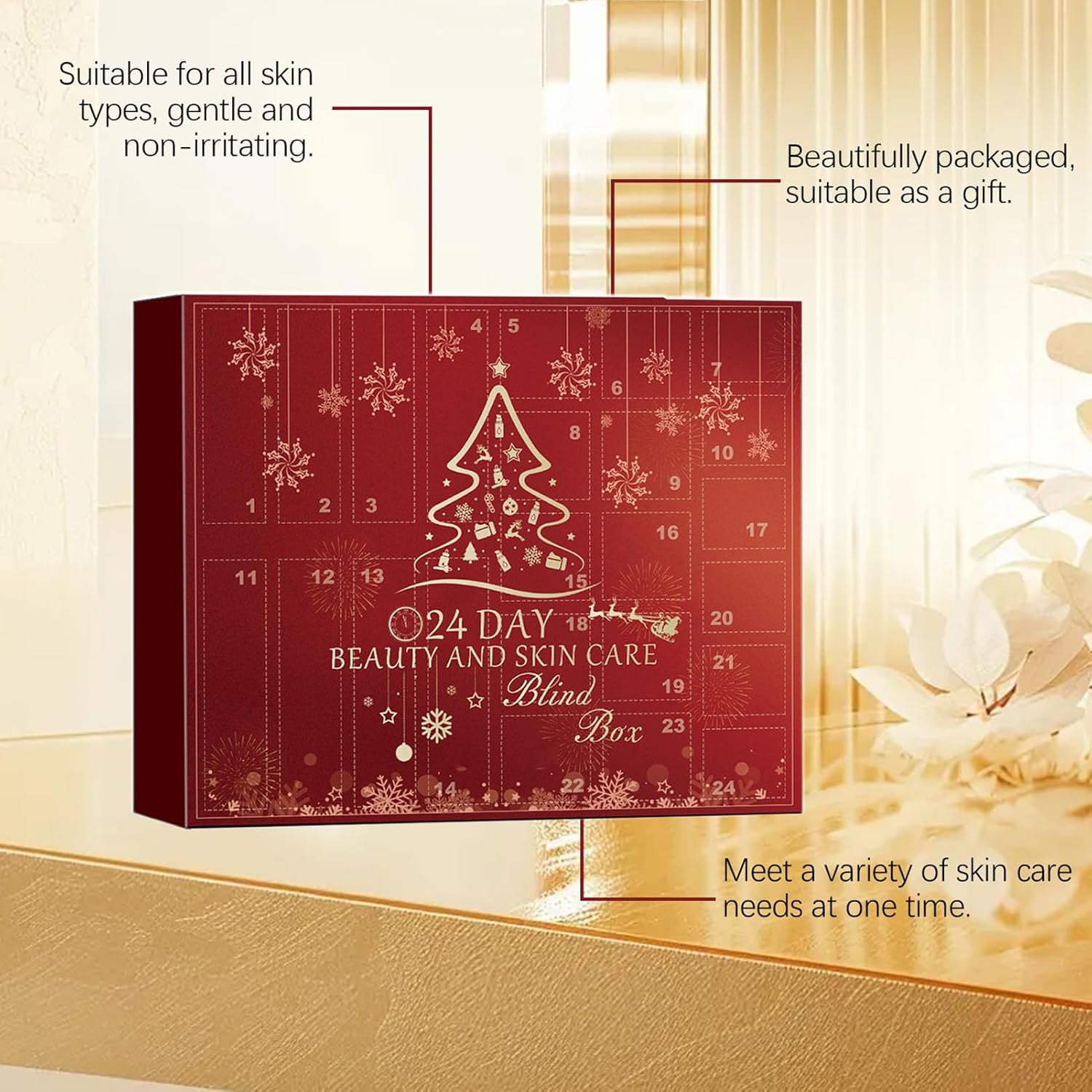 Makeup Advent Calendar 2024, 24 Beauty And Skin Care Box, Skincare Advent Calendar, 24 Days Christmas Advent Calendar, Beauty Advent Calendar