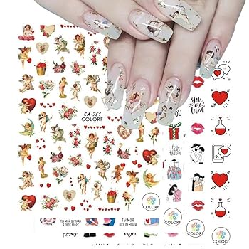 ネイルシールセット 楽天市場】ジェルネイルシール 貼るだけで完成 赤ピンク