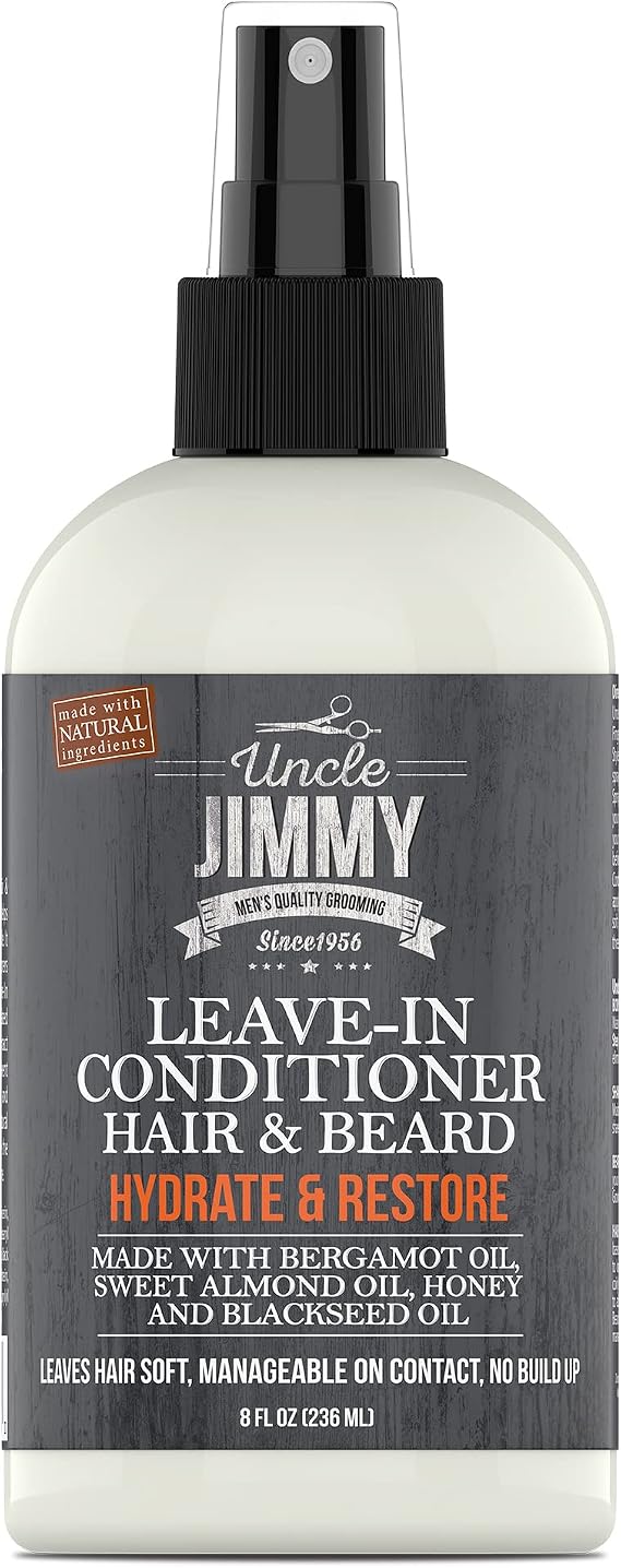 Uncle Jimmy Products Men's Hair & Beard Leave-in Conditioner - 8oz
