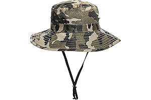 Kids Camo Outdoor Bucket Sun Hat