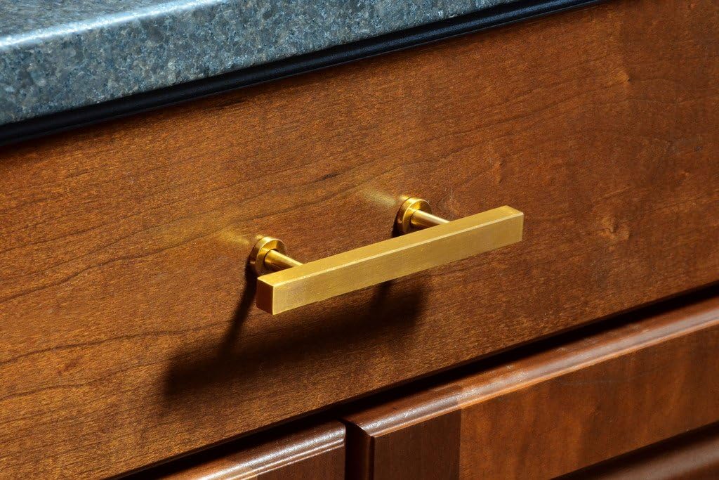CKP #1500-3 Brand Hampton Collection Bar Pull, Amber Gold - 10 Pack