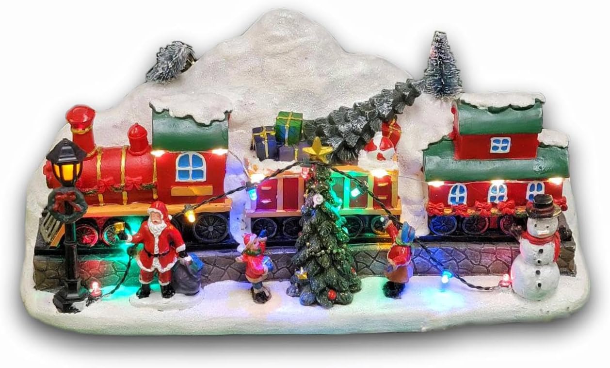 Wizardi Christmas Train with Christmas Tree Stand F07M4-35-W268