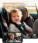 Babyvue USB Caméra de voiture pour bébé: HD 1080P Facile d'installation Siège auto arrière face moniteur pour bébé avec vision claire de nuit pour les nouveaux parents enfants, 360 Degré Rotation de la caméra du siège arrière