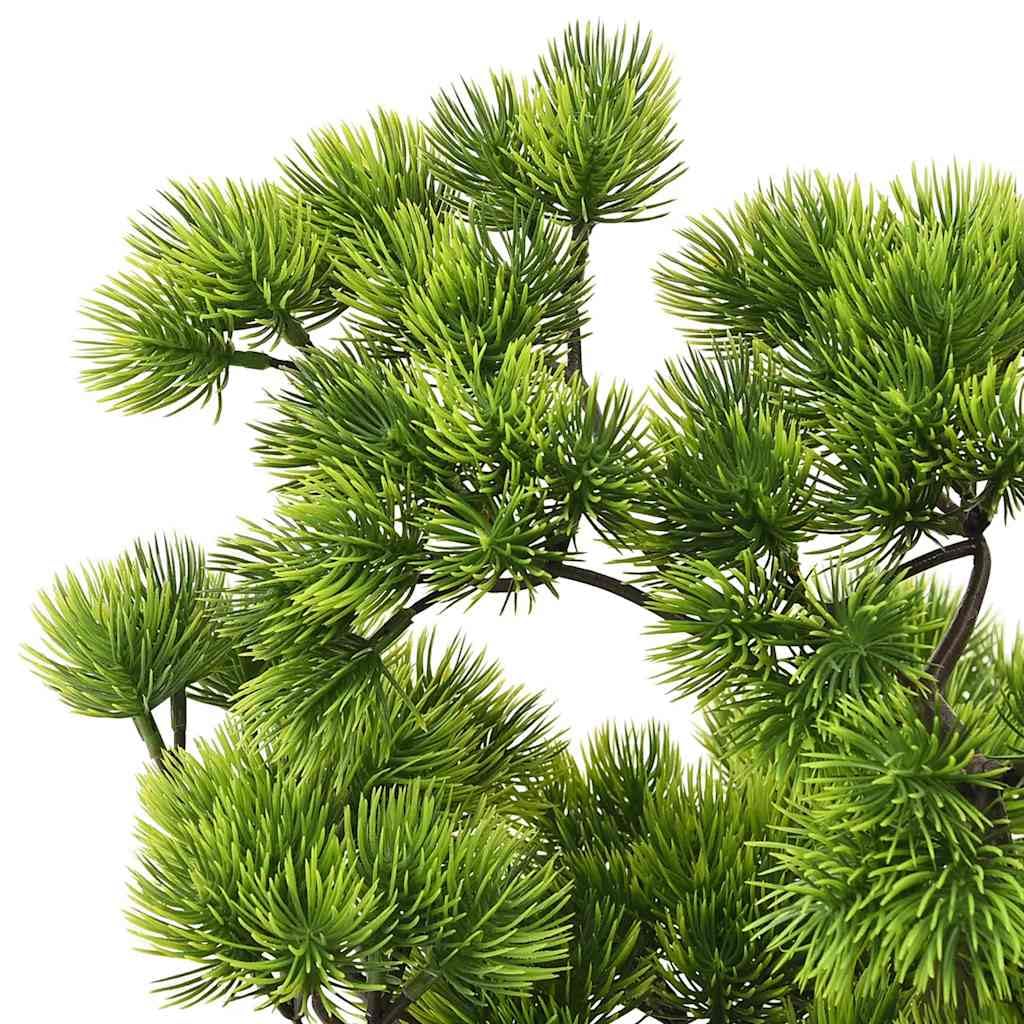 Künstlicher Bonsai Pinus mit Topf 60 cm grün Kunststoff naturgetreu für Wohnzimmer Büro Schlafzimmer Dekoration Pflegeleichte Indoor Outdoor Pflanzen