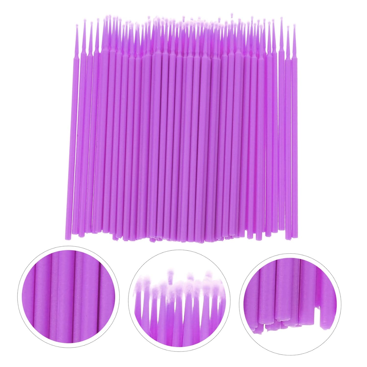 Ipetboom 2packs Multipurpose Beauty Cotton Brush Makeup Applicator Disposable Eyebrows Sticks Professional Dental Sticks for Home Use