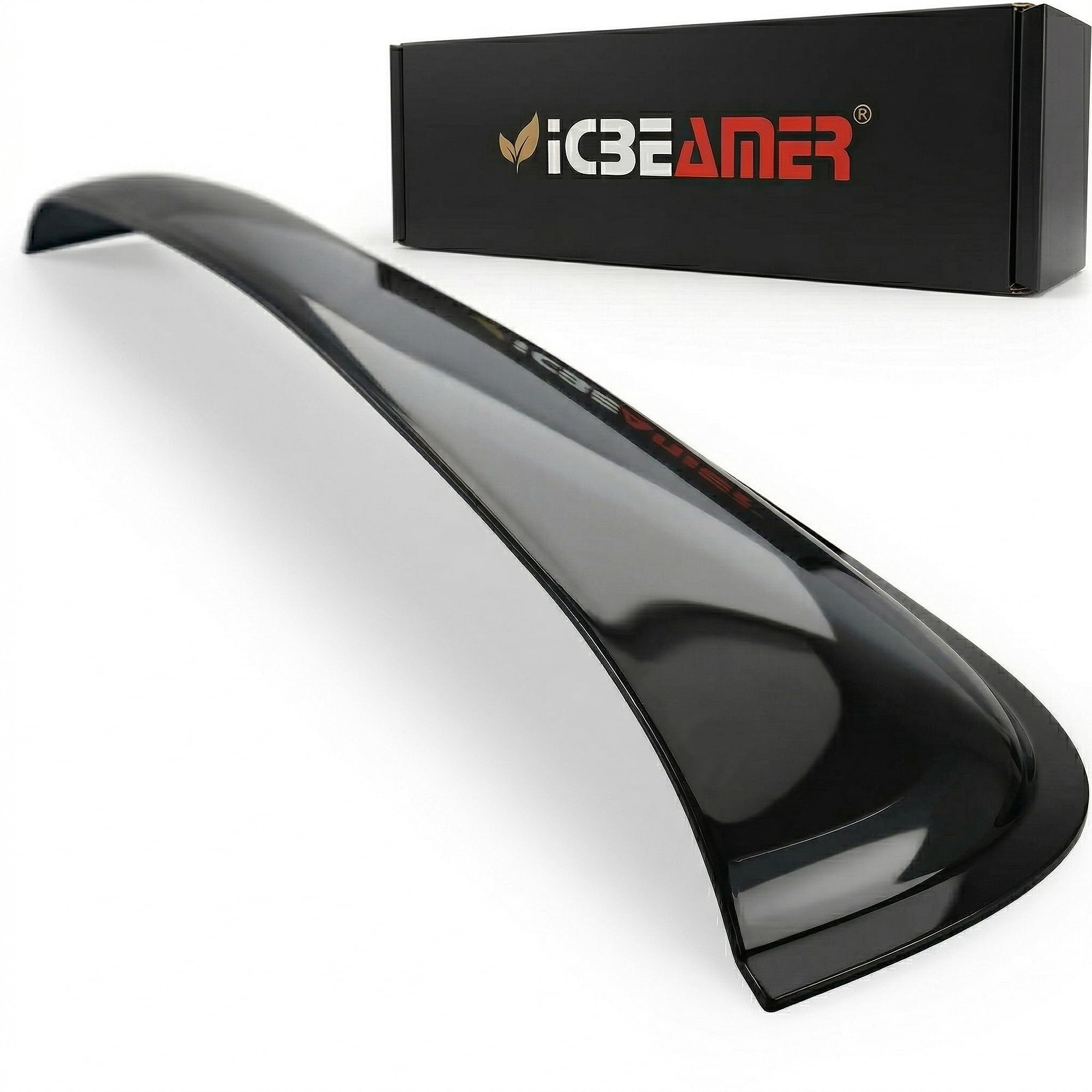 [Upgraded 2026] ICBEAMER 42.5" 1062mm Sunroof Wind Deflector, Universal Fit Tinted Moonroof Visor, Reduces Noise & Wind, Dark Smoke Sun Shade with Double-Sided Tape Installation