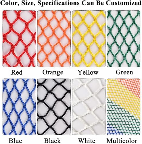 Miniatura 8 de Red de cuerda de seguridad blanca para niños, red de barandilla exterior para escalera, balcón, red protectora de valla sin nudos, red de decoración