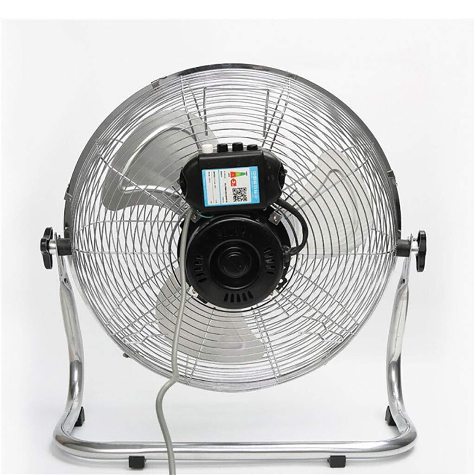Ventilatore da pavimento industriale a 4 velocità, ad alta velocità, 3 pale, per palestra, garage, officina