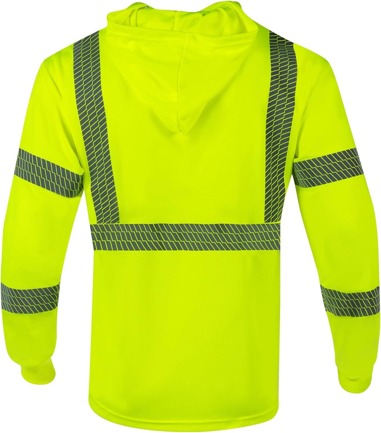VENDACE Safety Reflective High Visibility Long Sleeve Shirts with Hood Class 3 Hi Vis Construction Breathable Work Shirts - Image 3