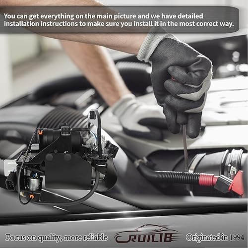 Miniatura 6 de Kit de bomba de aire para compresor de suspensión de aire Airmatic 84355910 23129283 para Cadillac XTS 3.6L V6 2015-2020 22936012 22983463 23168660