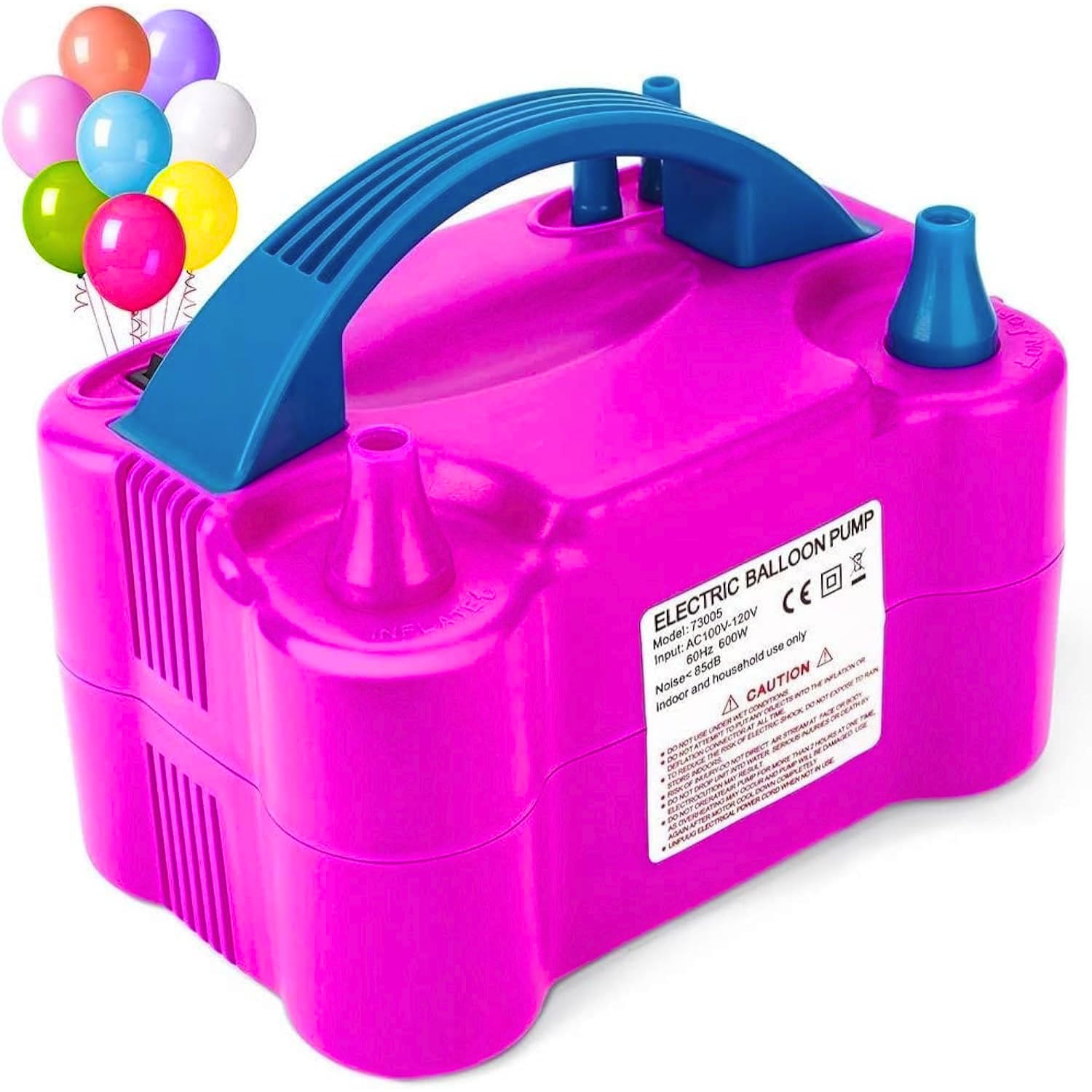 Mini Steps High-Power Electric Balloon Inflator – Dual Nozzles, Fast Inflation for Party Decorations, Wedding & Events, Multi-Color, 1 Piece-image-31