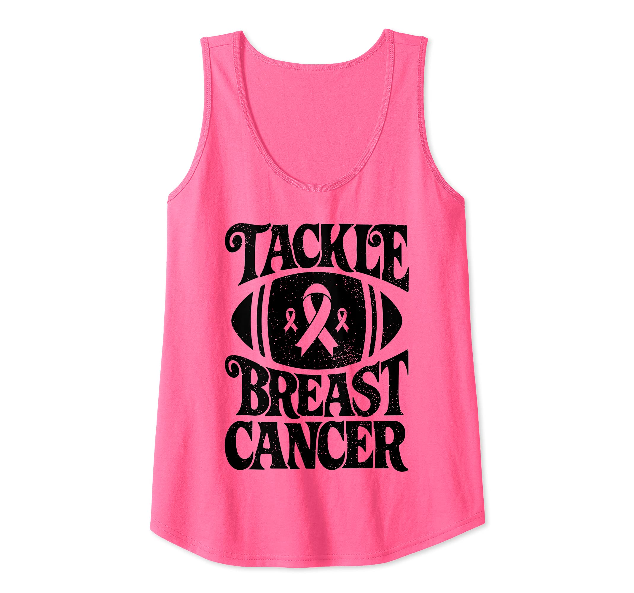 Tackle Breast Cancer Awareness Women Girls Football Gifts Tank Top