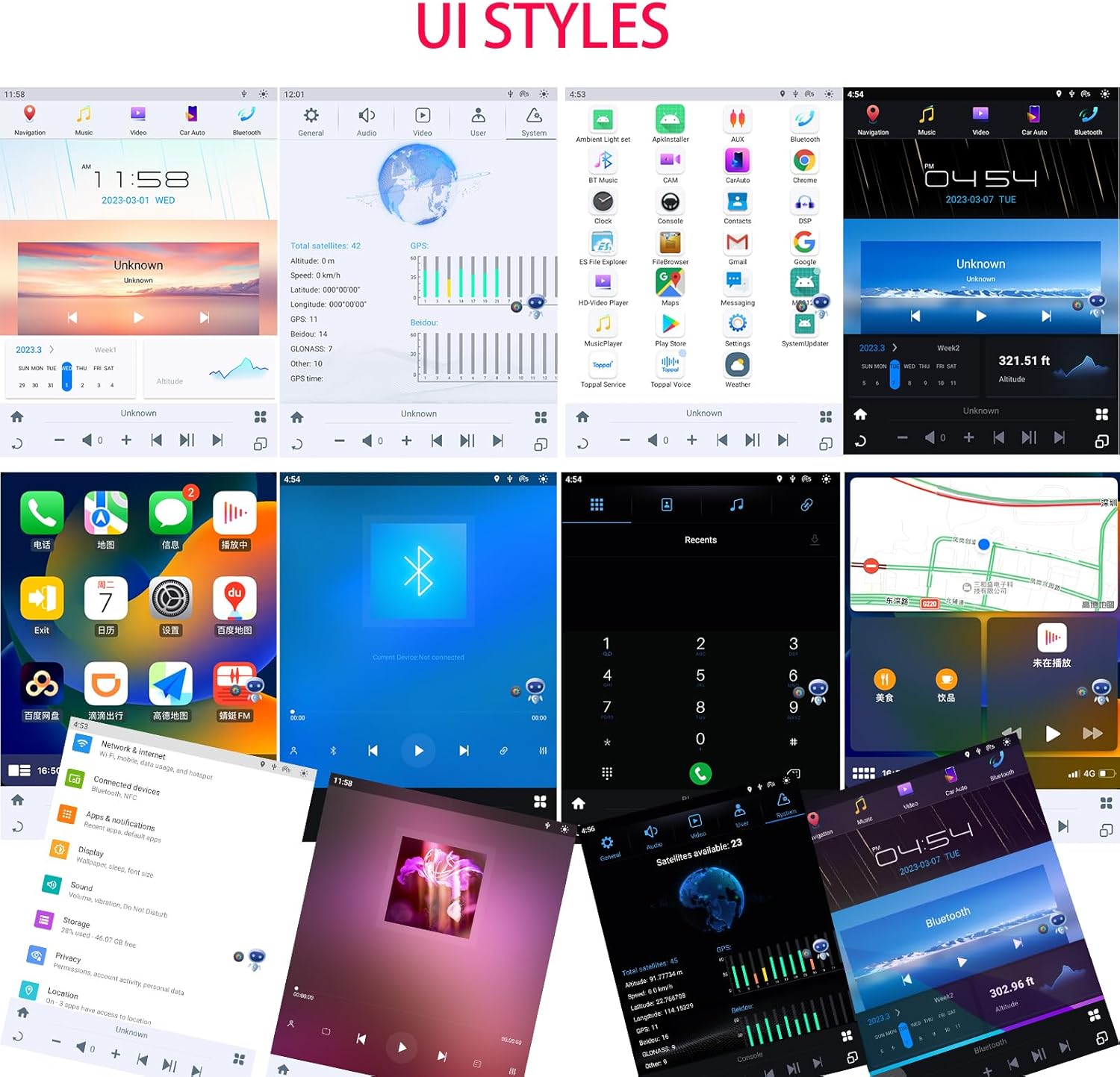 14.4 Car Radio for Ford Expedition 2018-2022 Qualcomm Android 13.0 Tesla Screen Multimedia Player Navigation Stereo WiFi Wireless Carplay Android Auto Bluetooth WiFi Factory Camera Head Unit