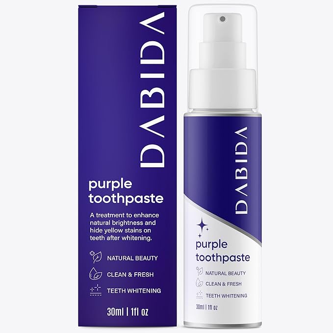 Purple Toothpaste for Teeth Whitening, Purple Teeth Whitening