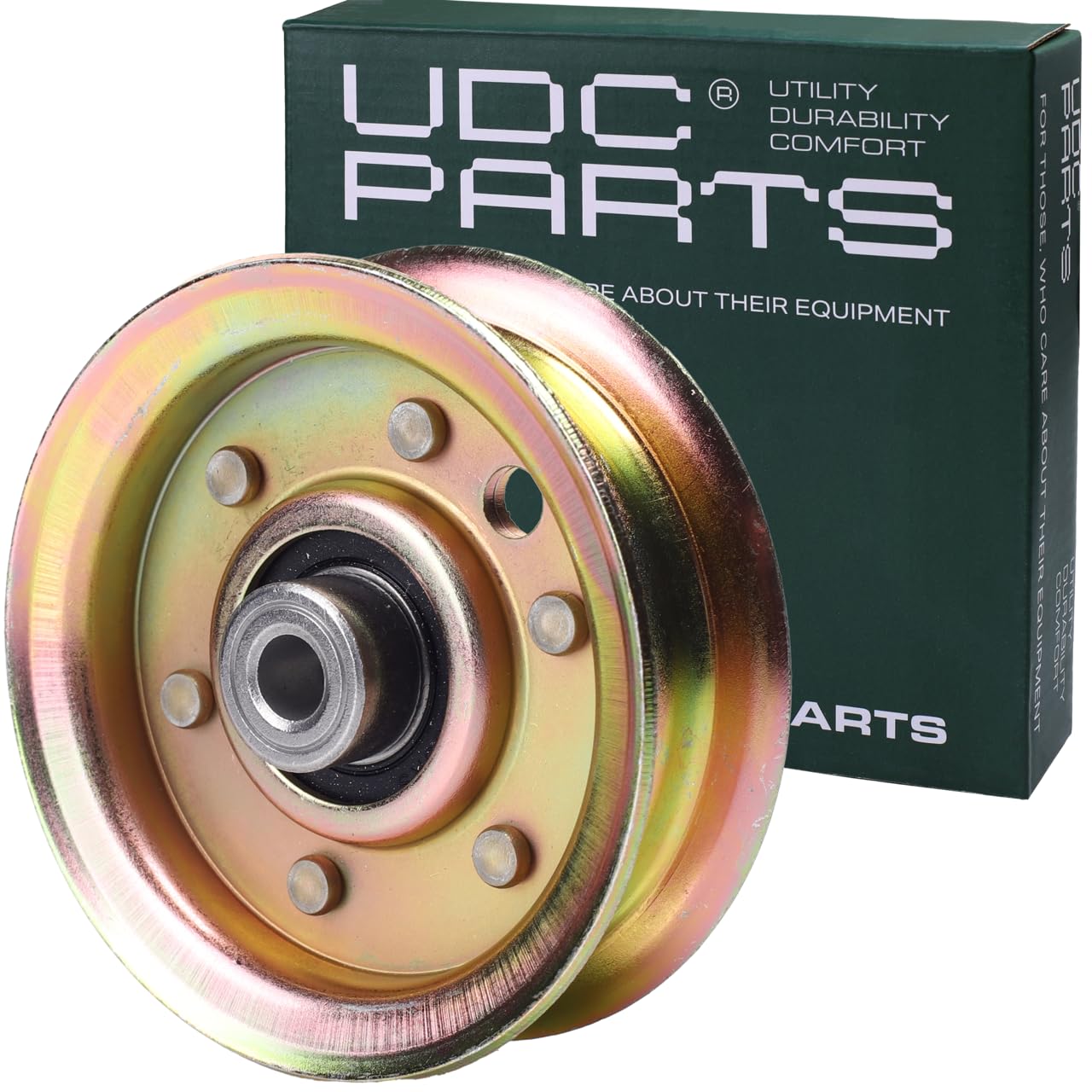 UDC Parts 173437 Idler Pulley / 42 44 inch Deck/Replacement for Husqvarna Poulan Craftsman AYP 131494 165888 532104360 532131494 LT16542 LT18452