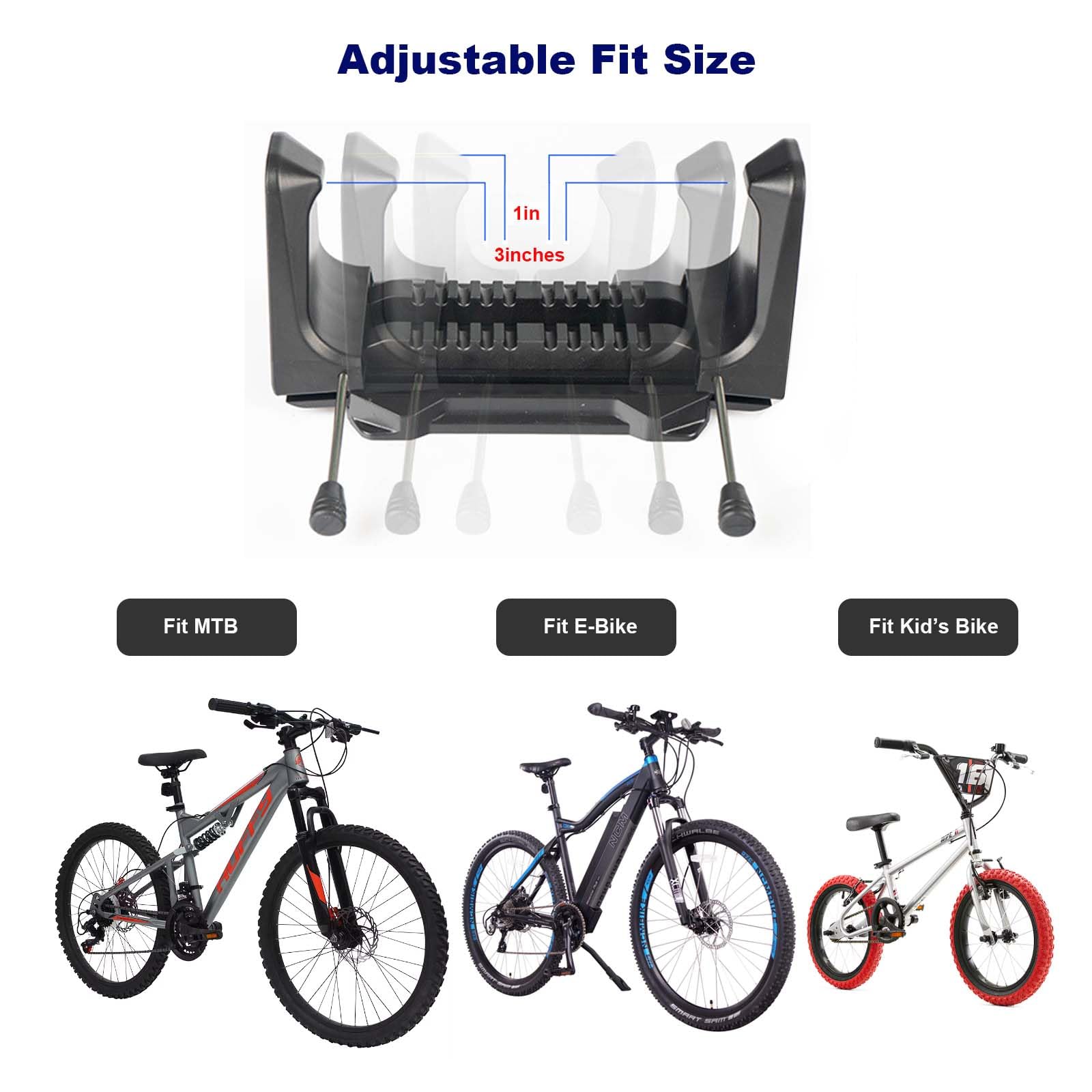 Boucle de stationnement pour vélos, support mural vertical pour vélos Boucle de stationnement pour vélos, support mural vertical pour vélos