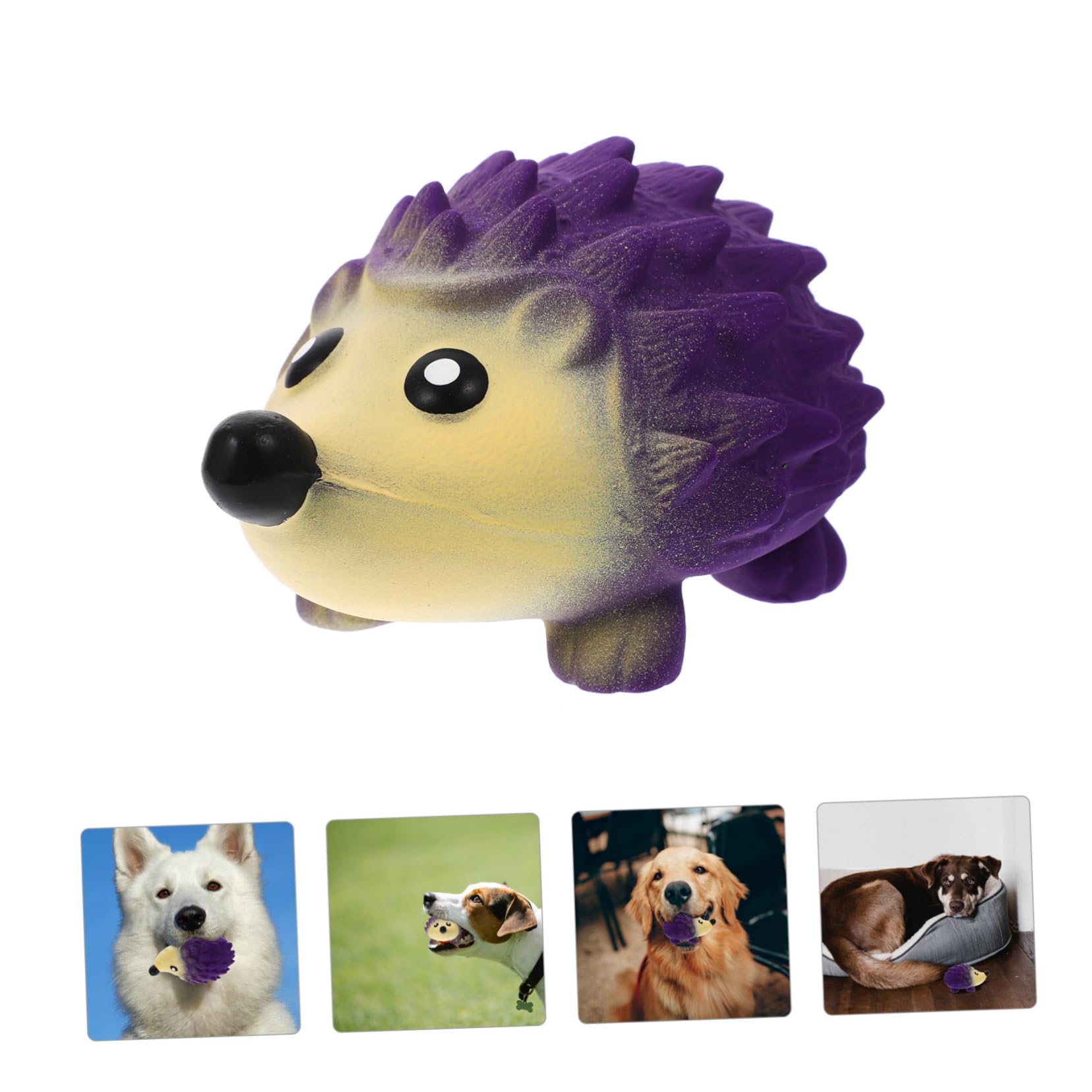 Kisangel 4 Juguetes para Perros Pequeños Aptos para Mascotas con Sonido Chirriante Y Diseño De Dibujos Animados.