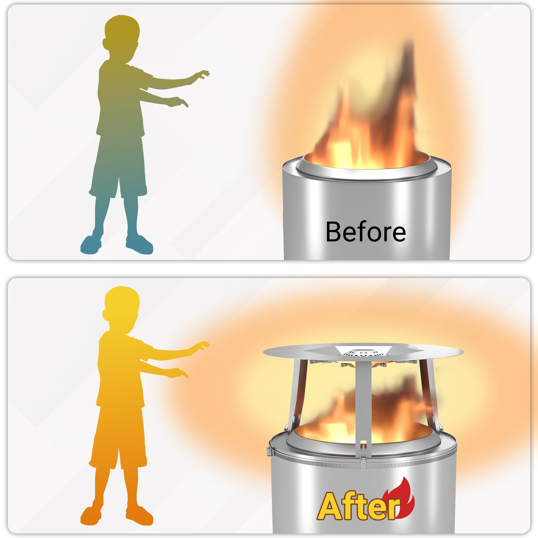 Amazon.com: Toriexon Upgraded Heat Deflector for Solo Stove Ranger