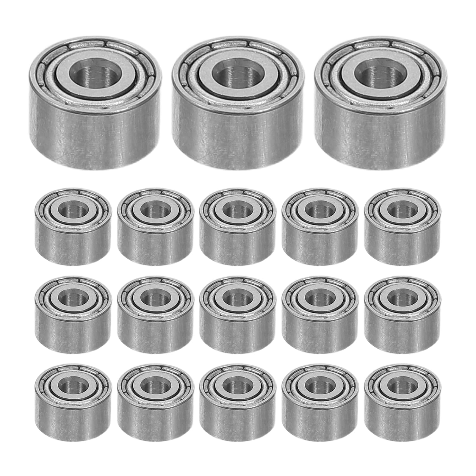 20pcs 3x9x4mm Chrome Steel Miniature Deep Groove Ball Bearings Double Shielded Industrial Power Tool Appliance Furniture Wheel Bearing