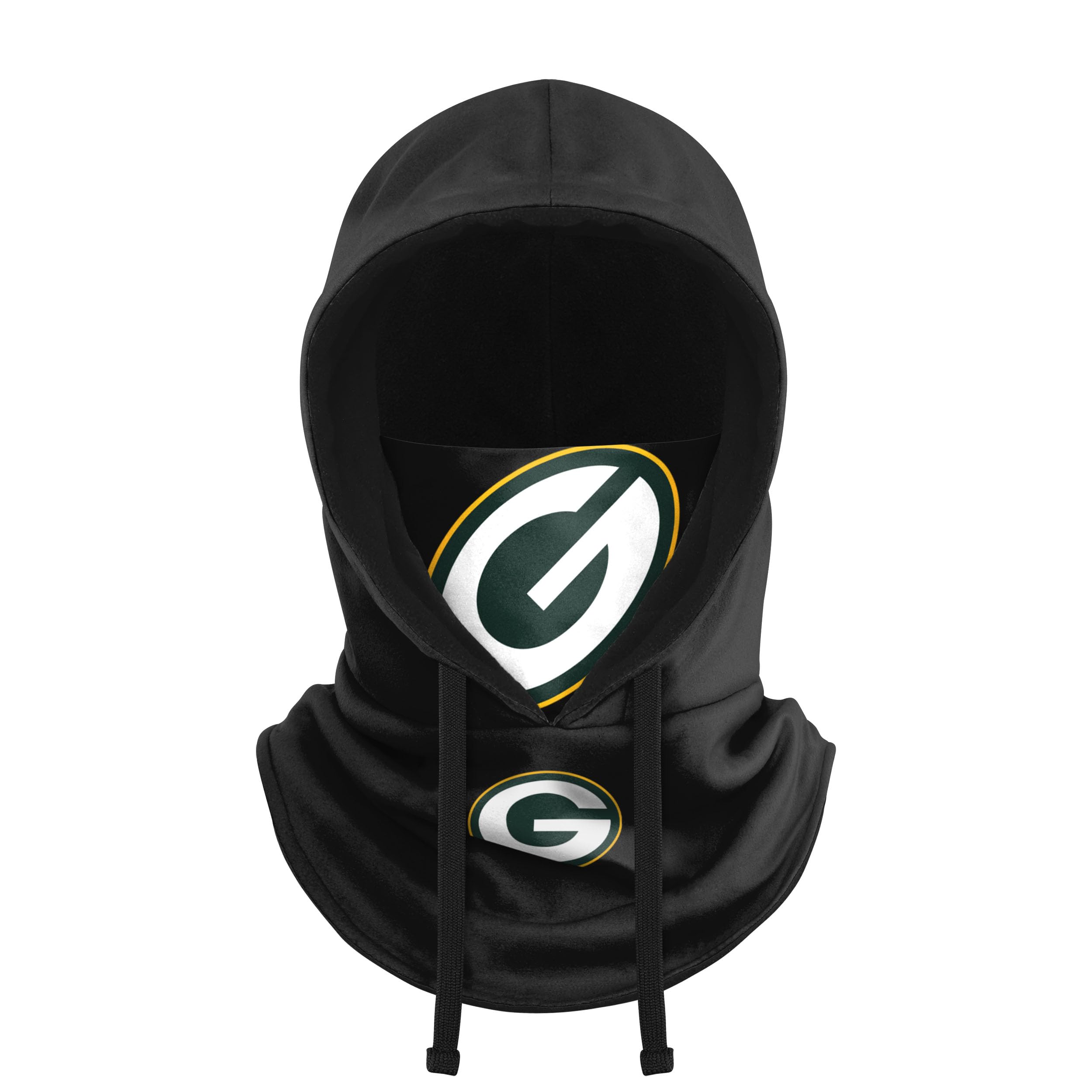 NFL Team Logo Black Drawstring Winter Cap Hooded Gaiter Balaclava Face Cover