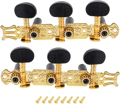 Classical Guitar Tuners, 6 Strings Tuning Keys Pegs, Guitar Machine Heads Tuners Keys 3L 3R Knobs, Tuning Pegs Tuner Machine Heads Knobs