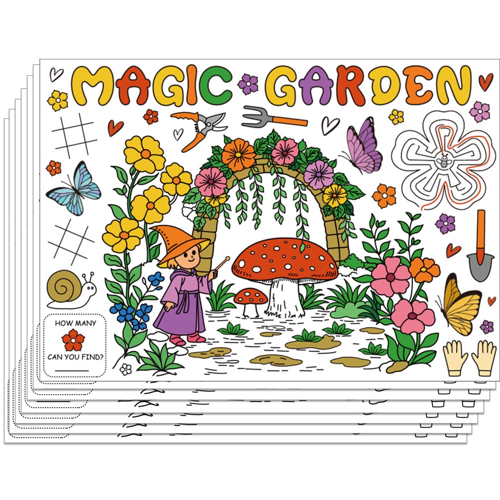 Décoration de table pour fête et anniversaire : le lot de sets à colorier magiques