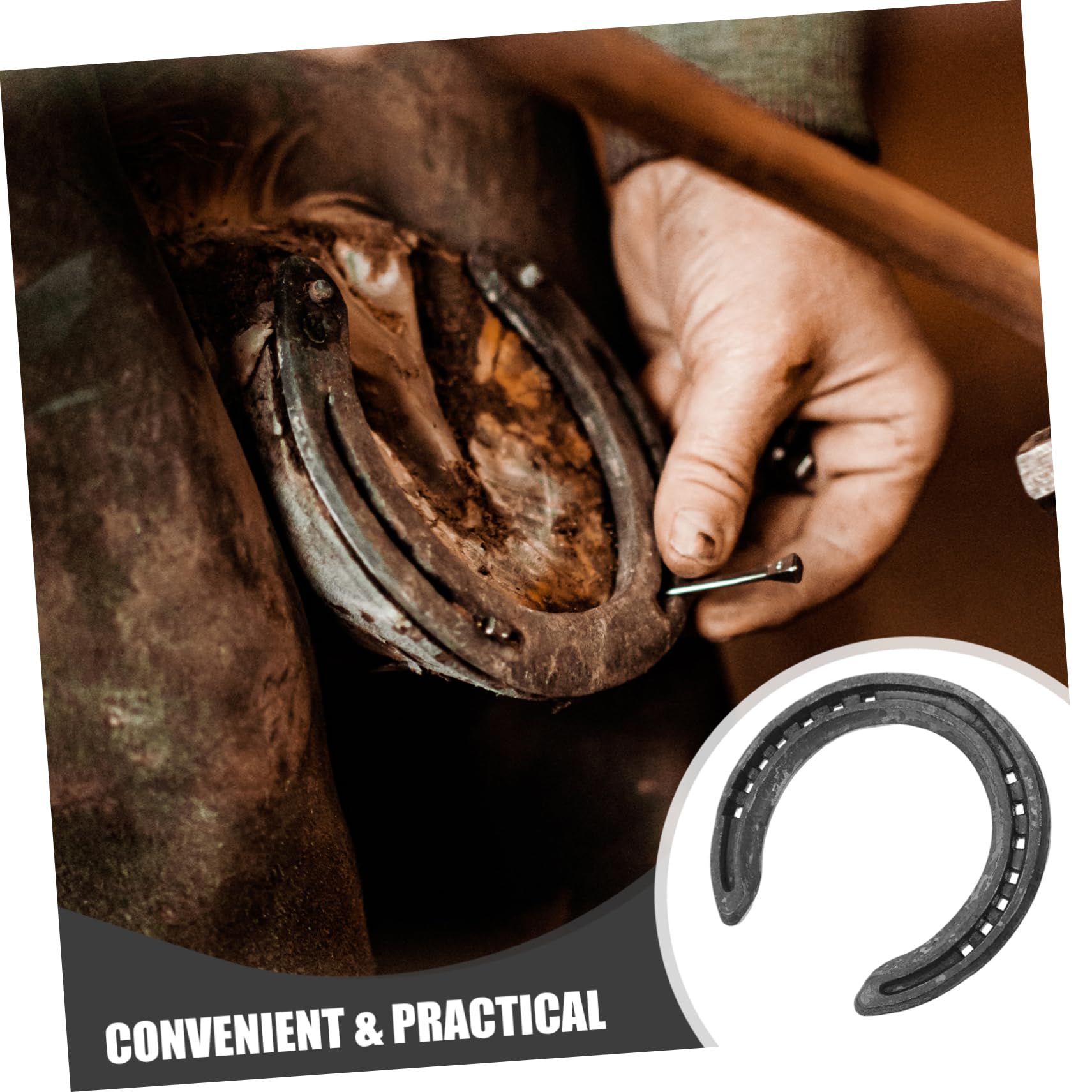 4pezzi Chiodi Per Ferratura Per Riparazione Equestri Per Equitazione e Decorazione Resistente e Facile Installare