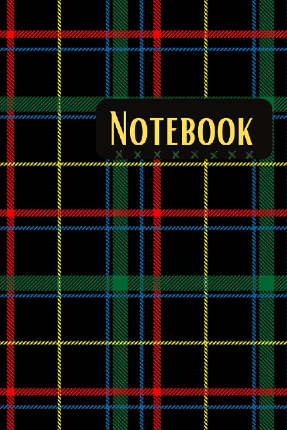 Tartan Pattern Notebook/Notepad, Lined Notebook Journal with Crisp White Paper, Soft Matt Cover